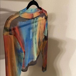 Sheer colorful Top